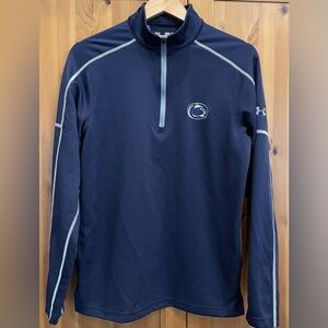 Penn State Under Armour 1/4 zip long sleeve pullover shirt mens Small